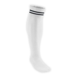 Chaussettes Rugby Pro 2 filets Blanc/Noir JICEGA