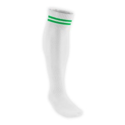 Chaussettes Rugby Pro 2 filets Blanc/Vert JICEGA