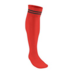 Chaussettes Rugby Pro 2 filets Rouge/Noir JICEGA