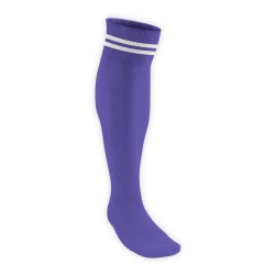 Chaussettes Rugby Pro 2 filets Violet/Blanc JICEGA