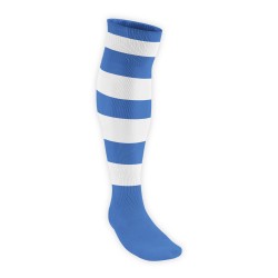 Chaussettes Rugby Pro Cerclées Roy/Blanc JICEGA