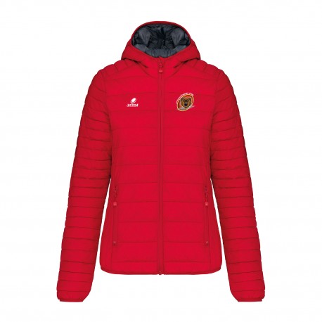Doudoune à capuche Femme Rouge