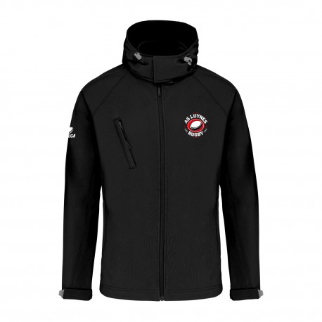Veste Softshell NEWPORT à capuche Homme AS LUYNES RUGBY