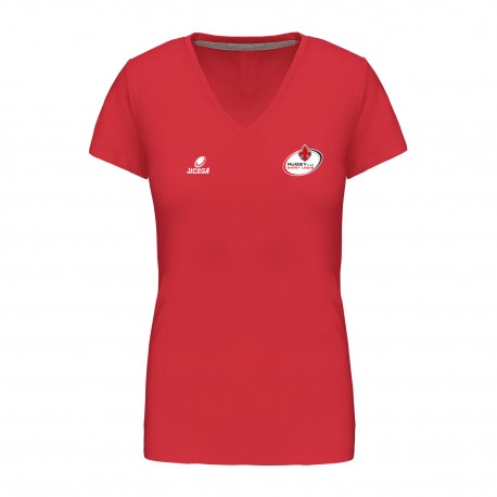 Tee-shirt Femme col V RUGBY CLUB SAINT LOUIS