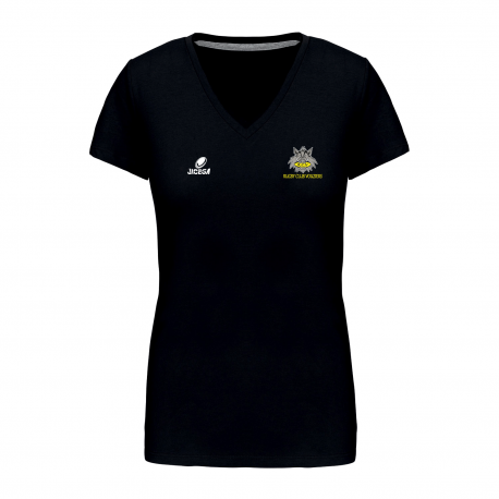 Tee-shirt BRISTOL Femme col V RUGBY CLUB VOUZIERS